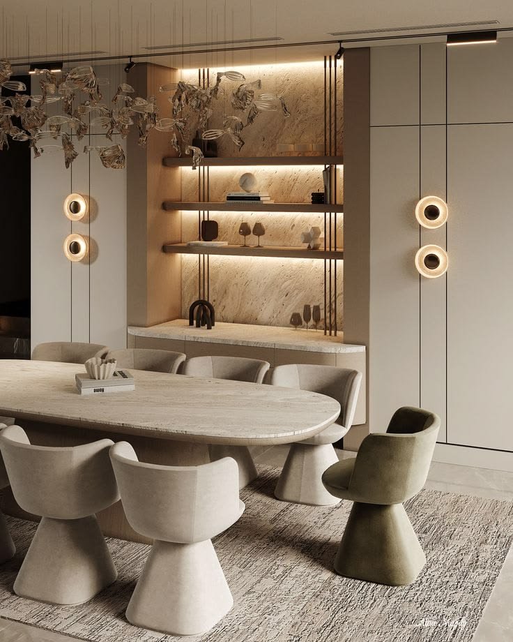 Elegant dining credenza